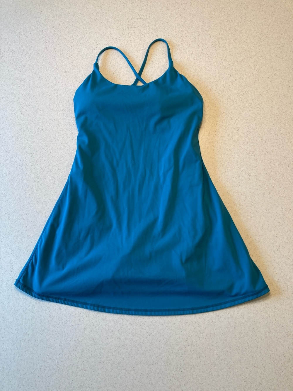 Teal Crossback Skort Dress  2-in-1 Activity Dress Women Size XS Tennis Dress